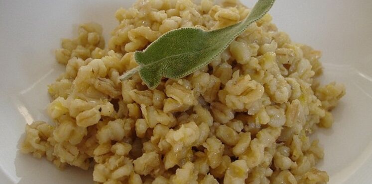 Bouillie d'orge perlé pour perdre du poids